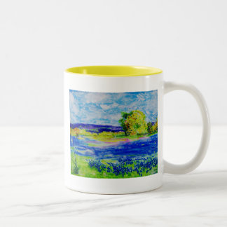 Taza Bicolor campos bluebonnet para siempre
