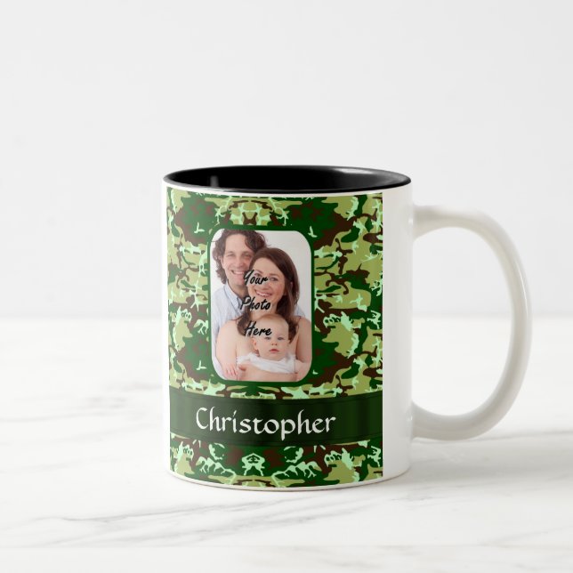 Taza Bicolor Camuflaje verde (Derecha)
