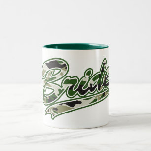 Taza Bicolor Camuflaje verde de novia/militar