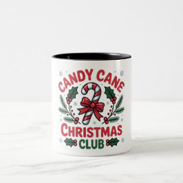Taza Bicolor Caña de Caramelo Club de Navidad Festivo & Inviern