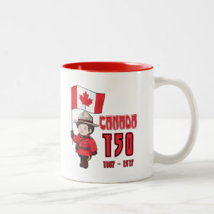 Taza Bicolor Canadá 150 años