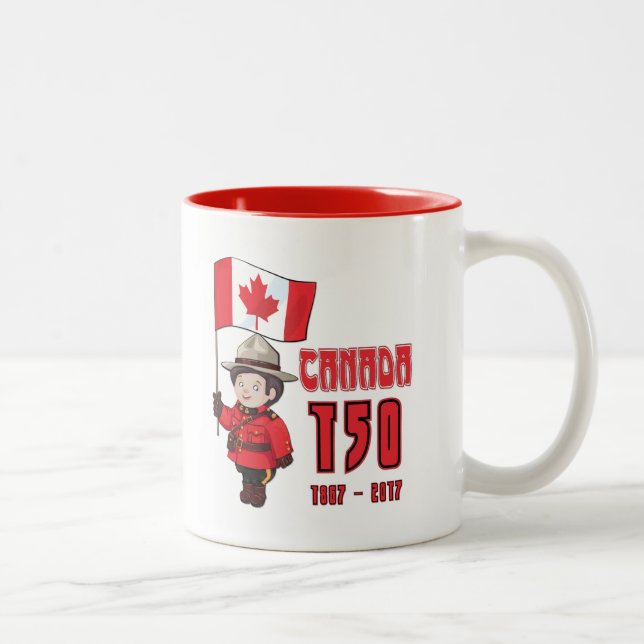 Taza Bicolor Canadá 150 años (Derecha)