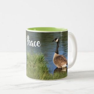 Taza Bicolor Canadá goce de paz palabras Inspiradoras