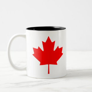 Taza Bicolor Canadá - hoja de arce
