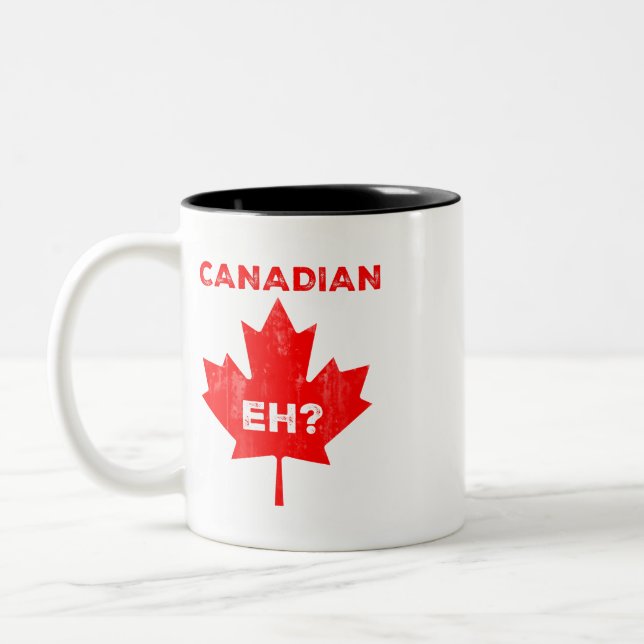 Taza Bicolor ¿Canadá? Hoja de arce (Izquierda)