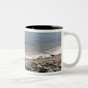Taza Bicolor Canadá, Quebec. Tren de VIA Rail Canada El