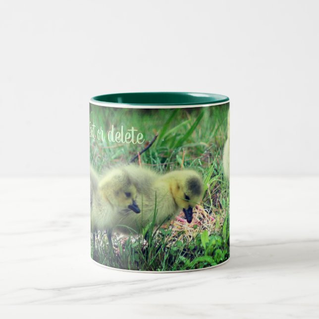 Taza Bicolor Canadá: Vida silvestre personalizada para bebés de (Centro)