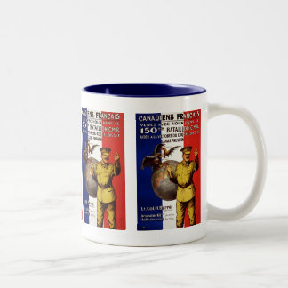Taza Bicolor Canadiens Francais