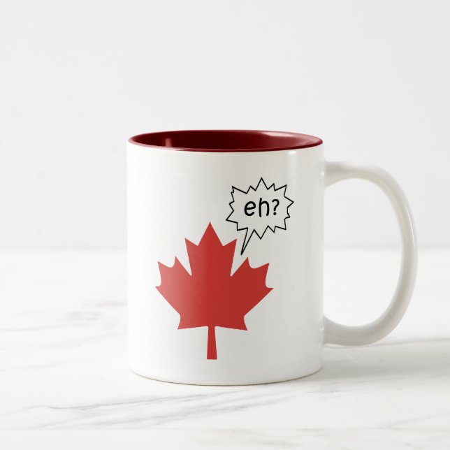 Taza Bicolor Canadiense divertido (Derecha)