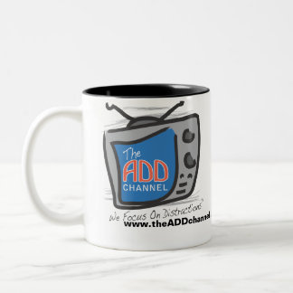 Taza Bicolor Canal ADD - Nos Centramos En Las Distracciones