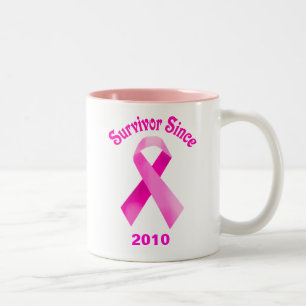 Taza Bicolor Cáncer de mama Cinta rosada Mug