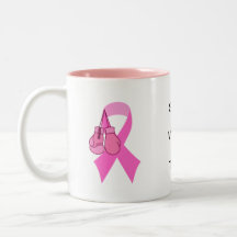 Cáncer de mama Mug de dos tonos