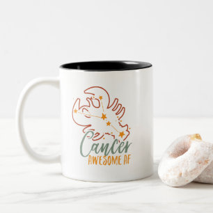 Taza Bicolor Cáncer gracioso Signo de estrella zodiaca astrolog
