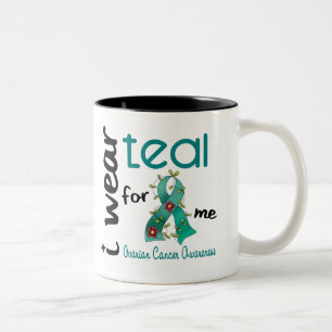 Taza Bicolor Cáncer ovárico LLEVO el TRULLO PARA MÍ 43