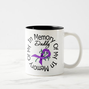 Taza Bicolor Cáncer pancreático en memoria de mi papá