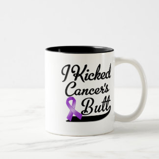 Taza Bicolor Cáncer pancreático golpeé extremo con el pie