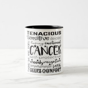 Taza Bicolor Cáncer Rótulo Zodiaco/Astrología