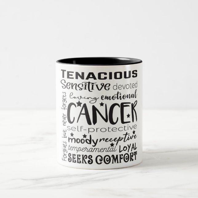 Taza Bicolor Cáncer Rótulo Zodiaco/Astrología (Centro)
