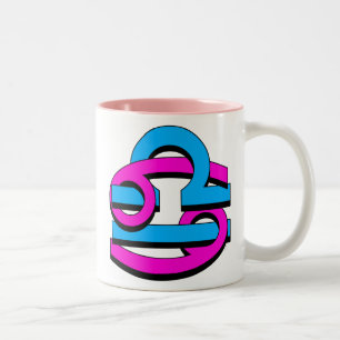 Taza Bicolor Cáncer y libra PkBl