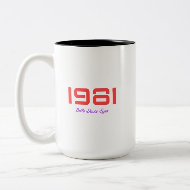 Taza Bicolor Canción Principal de 1981 (Izquierda)