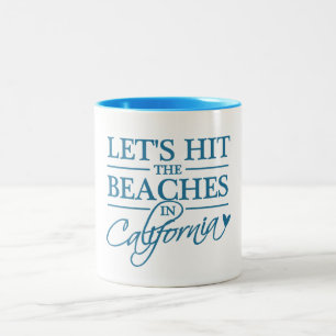 Taza Bicolor Canciones de California Beaches - elegir estilo