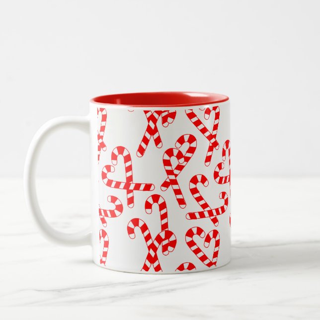 Taza Bicolor Candy Canes (Izquierda)