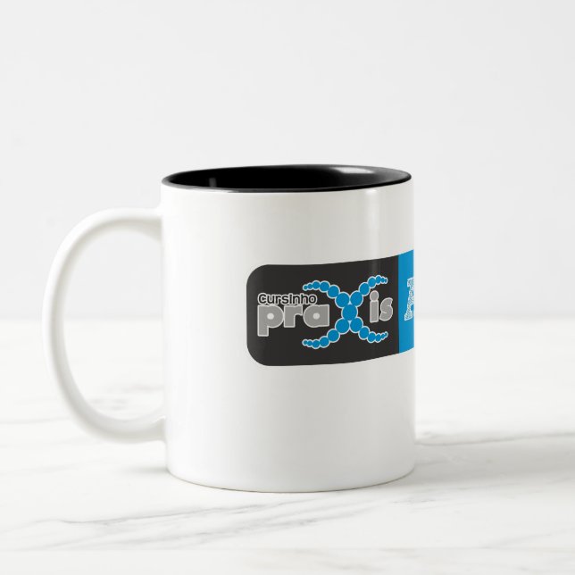 Taza Bicolor Caneca Aprovados Praxis Oficial (Izquierda)