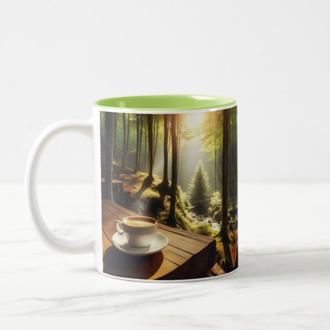Taza Bicolor Caneca Café Paisagem (Izquierda)