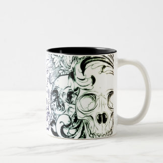 Taza Bicolor Caneca Caveira