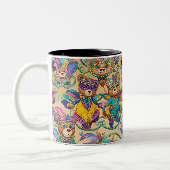 Taza Bicolor Caneca com ritmo de carnaval  (Izquierda)