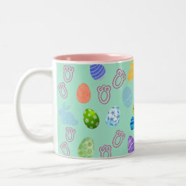 Taza Bicolor Caneca de café Páscoa 11 oz cerâmica W-PT ZLE 