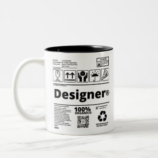 Taza Bicolor Caneca Designer