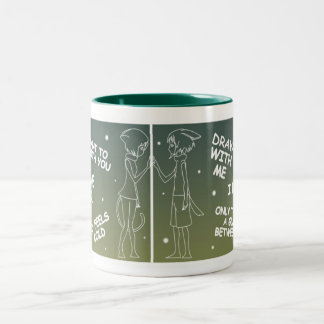 Taza Bicolor Caneca Draw With Me