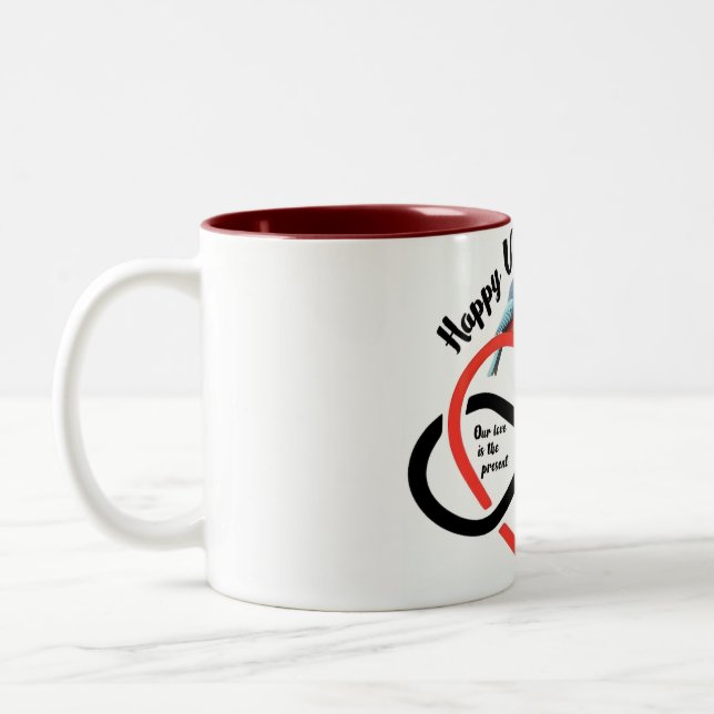 Taza Bicolor Caneca em dois tons, namorados  (Izquierda)