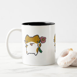Taza Bicolor Caneca Gatinho