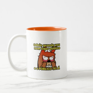 Taza Bicolor Caneca Grumpy Antissocial