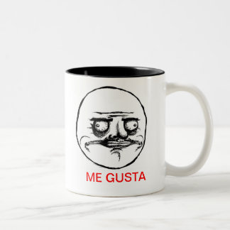 TAZA BICOLOR CANECA ME GUSTA!