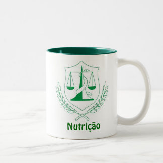 Taza Bicolor Caneca Nutrição