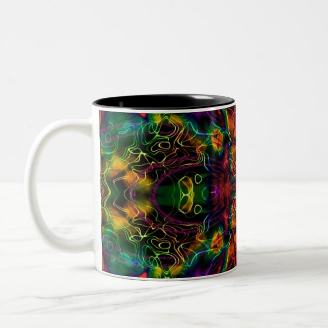 Taza Bicolor caneca psicodélica (Izquierda)