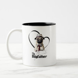 Taza Bicolor Caneca Pug - The Dogfather