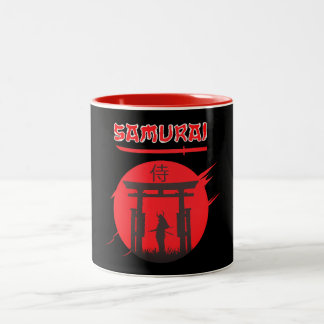 Taza Bicolor Caneca Samurai