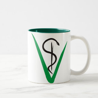 Taza Bicolor Caneca Veterinária