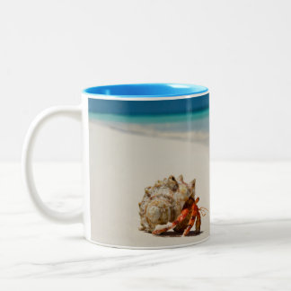 Taza Bicolor Cangrejo de ermitaño de la fresa el | Coenobita