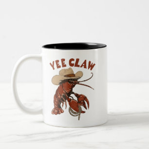 Taza Bicolor Cangrejo de río Yee Garra Langosta Vaquero Diverti