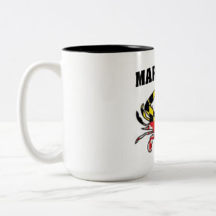 TAZA BICOLOR CANGREJOS DE MARYLAND