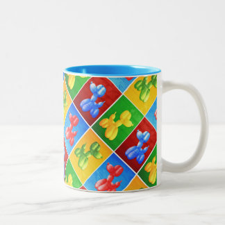 Taza Bicolor Caniche del globo