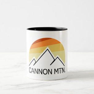 Taza Bicolor Cannon Mountain New Hampshire Retro