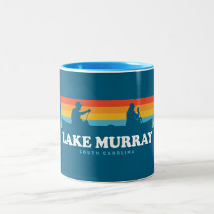 Taza Bicolor Canoa del lago Murray Carolina del Sur