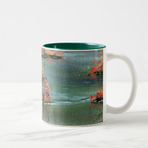Taza Bicolor CANOA RESERVADA de SHARON SHARPE
