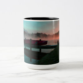 Taza Bicolor Canoa vibrante en el lago Junaluska